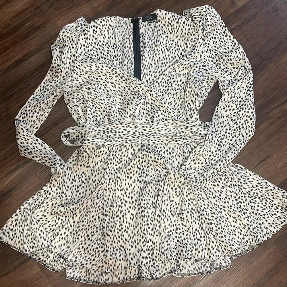 Cheetah print short dress